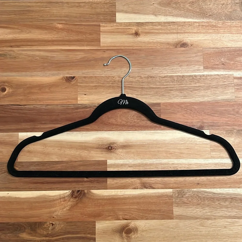 Set of 11 “Mr” Velvet No Slip Hangers